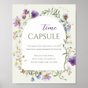 Poster Capsule Temporelle pour le Premier Anniversaire de