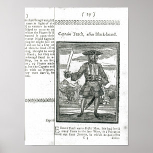 Poster Captain Teach, Alias Black Beard