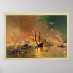 Poster Capture américaine de guerre civile de la