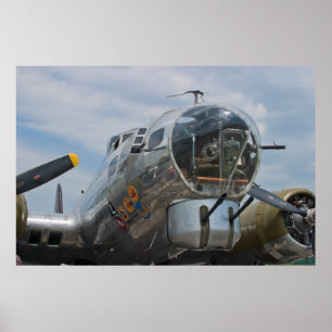 Poster Capture d'écran avant d'un gunner B-17G SuperFortr