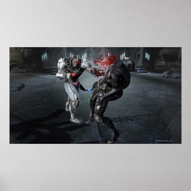 Poster Capture d'écran : Cyborg vs Batman (Devant)