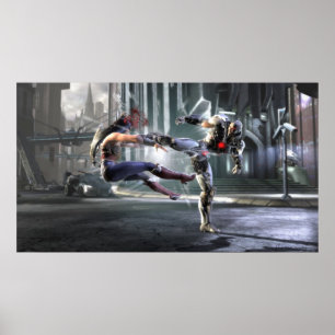 Poster Capture d'écran : Wonder Woman vs Cyborg