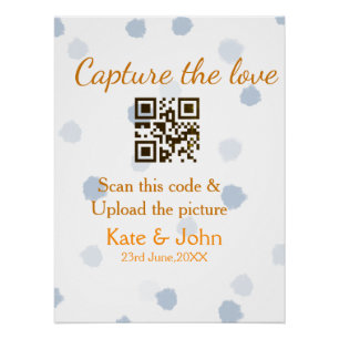 Poster Capturer l'amour ajouter QR numérisation télécharg