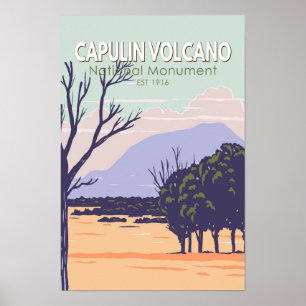 Poster Capulin Volcano National Monument Vintage