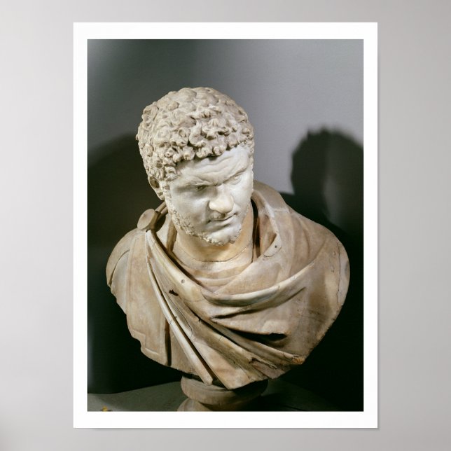 Poster Caracalla, buste cuirassé en marbre romain, 212-21 (Devant)