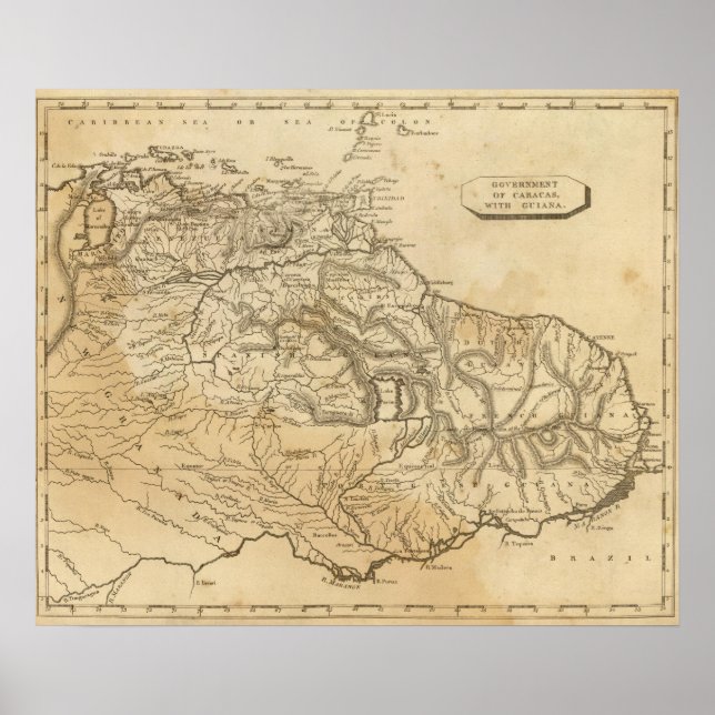 Poster Caracas, Guyane (Devant)