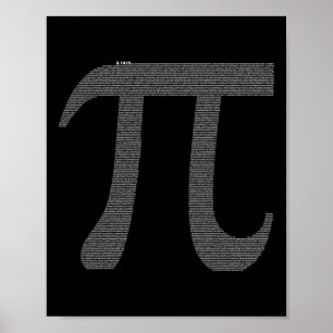 Poster Caractère Pi Avec 10