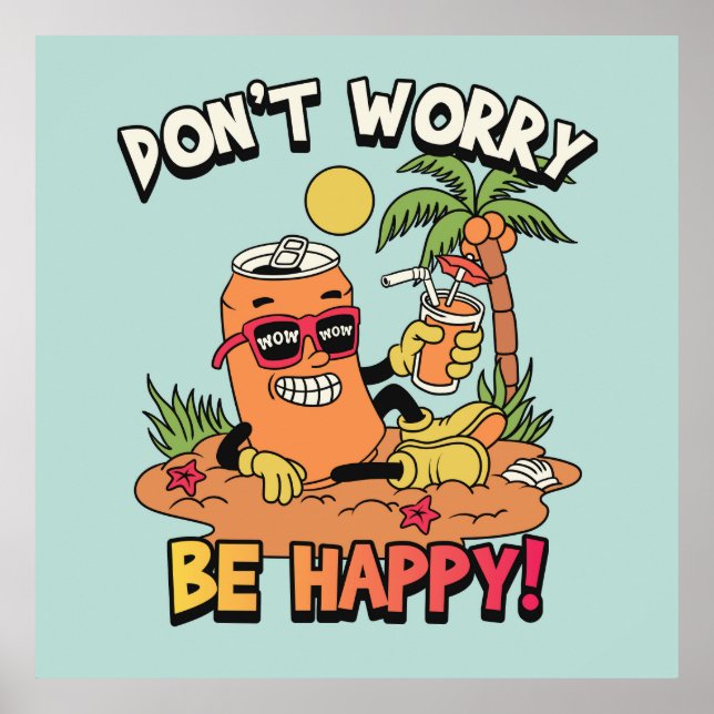 Poster Caractère rétro (Devant)