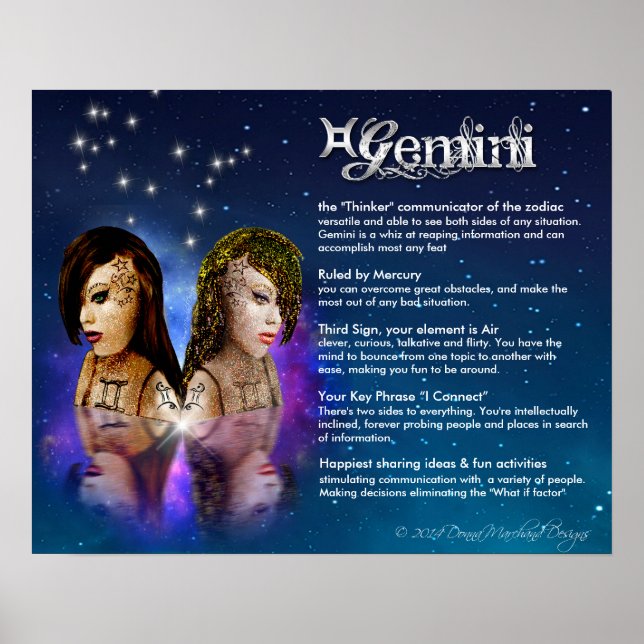 Poster Caractéristiques de Gemini (Devant)