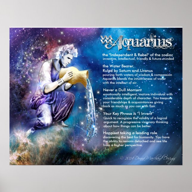 Poster Caractéristiques de l'Aquarius (Devant)
