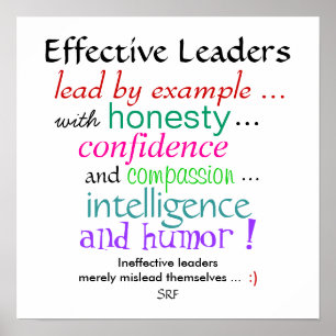 Poster Caractéristiques des leaders efficaces par SRF
