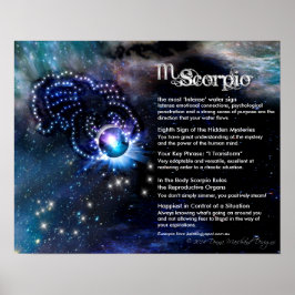 Poster Caractéristiques du scorpion