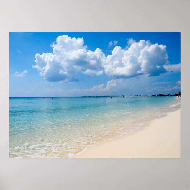 Poster Caraïbe - Seven Mile Beach - Cayman Islands (Devant)
