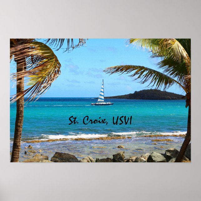 Poster Caraïbes tropicales (Devant)