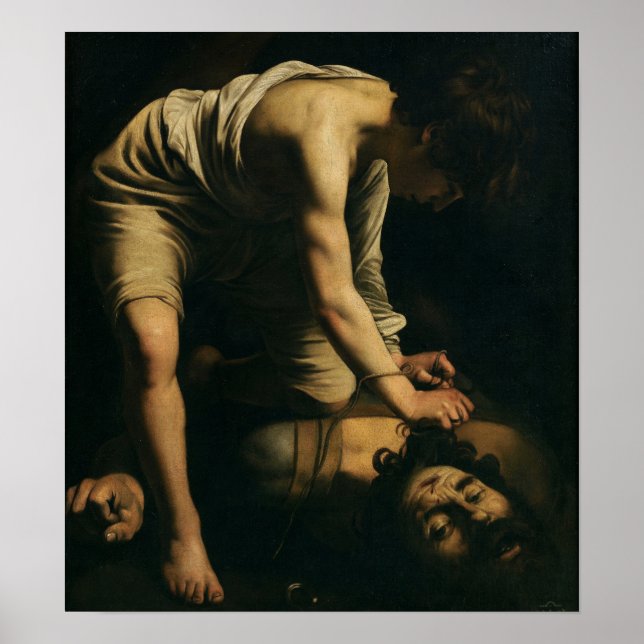 Poster Caravage - David et Goliath (Devant)