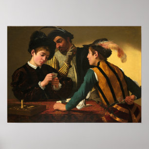 Poster Caravage - Les Tricheurs