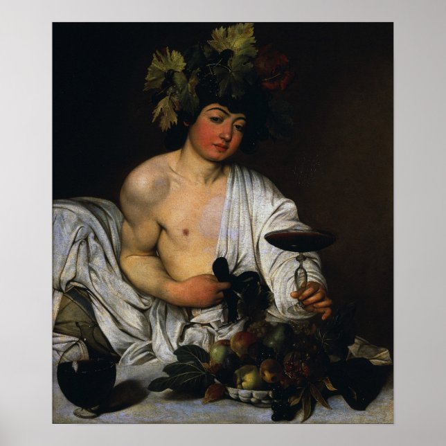 Poster Caravaggio - Bacchus Comme Adolescent (Devant)