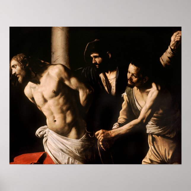 Poster Caravaggio - Christ à la colonne (Devant)