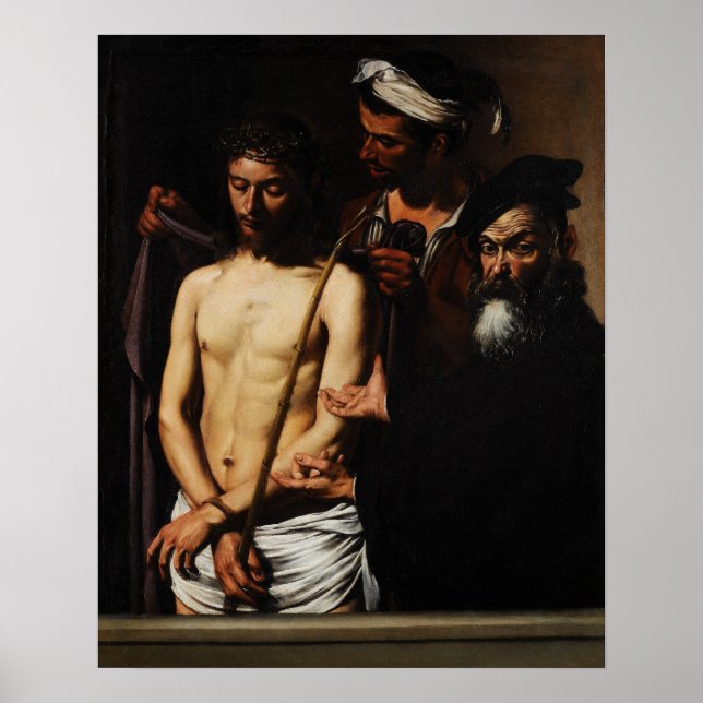 Poster Caravaggio - Ecce homo (Devant)