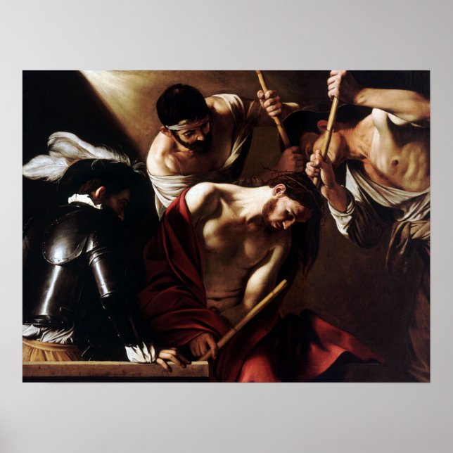 Poster Caravaggio La Crowne avec épines (Devant)