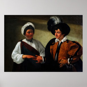 Poster Caravaggio - La Diseuse de bonne aventure