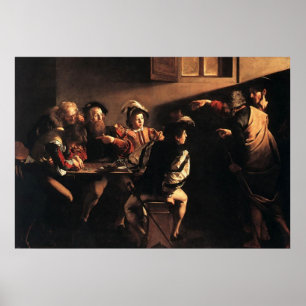 Poster Caravaggio L'Appel De Saint Matthieu
