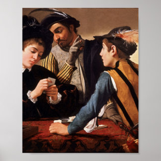 Poster Caravaggio Les Cardsharps