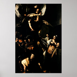 Poster Caravaggio : Les sept oeuvres de miséricorde