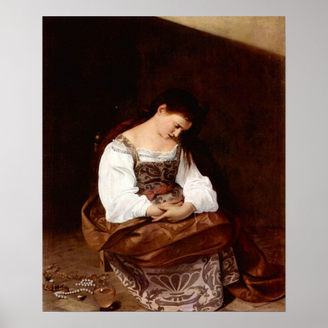 Poster Caravaggio-Mary Magdalene (Devant)