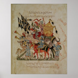 Poster Caravane allant à Mecque