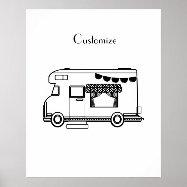 Poster Caravane de camping RV Thunder_Cove (Devant)