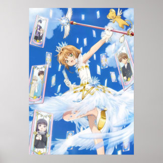 Poster Cardcapteur Sakura En Bleu