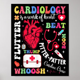 Poster Cardiac Infirmière La Cardiologie Est Une Oeuvre D