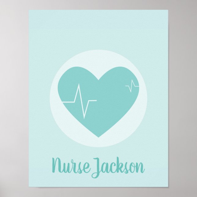 Poster Cardiac Médicale Heart Graphisme Art (Devant)