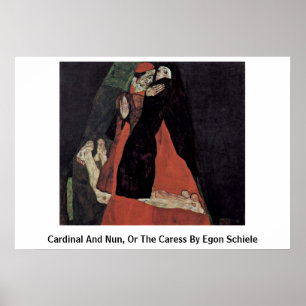 Poster Cardinal Et Nun, Ou La Caresse D'Egon Schiele