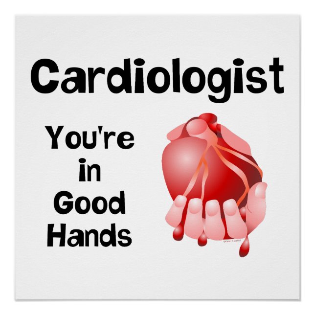 Poster Cardiologue Bonne Main (Devant)