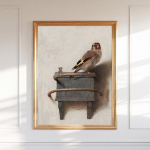 Poster Carel Fabritius L'Art Goldfinch Imprimer Or Néerla