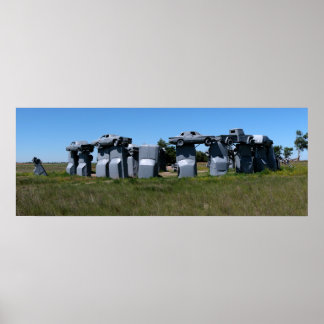 Poster Carhenge, Nebraska Panoramique 1