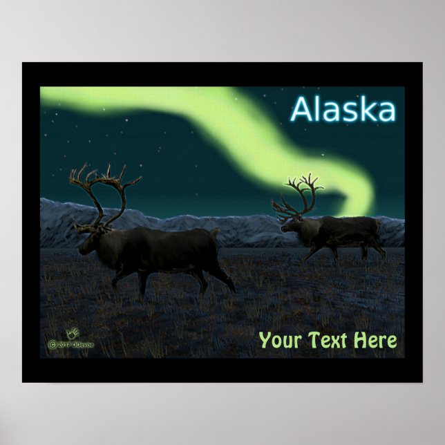 Poster Caribou - Longue Marche (Devant)