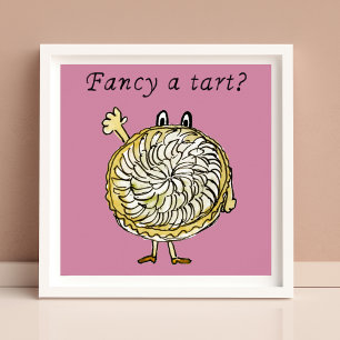 Poster Caricature à tarte à la pomme Fancy a Tart