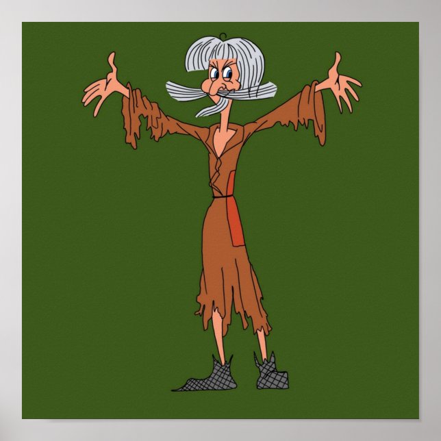 Poster Caricature Catweazle (Devant)