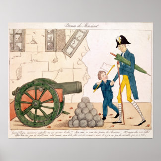 Poster Caricature de Charles X et Henri Duc de