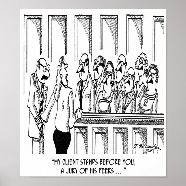 Poster Caricature de droit 1913 (Devant)