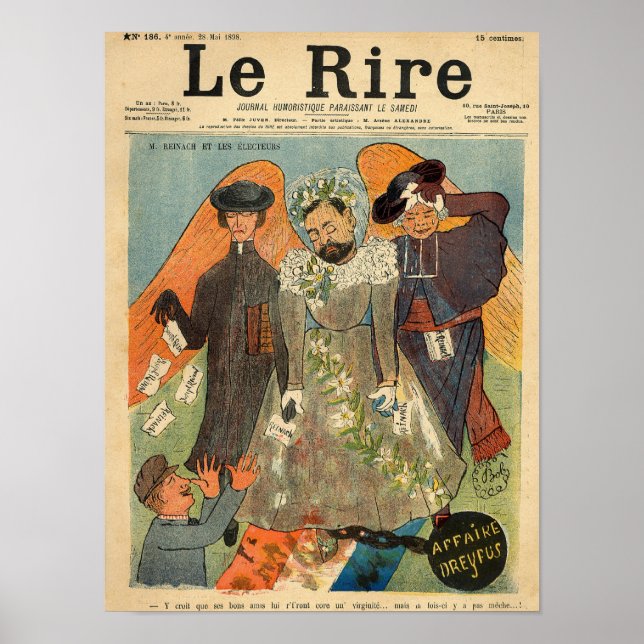 Poster Caricature de Joseph Reinach (Devant)