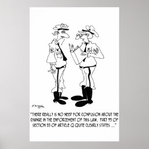 Poster Caricature de la police 5842
