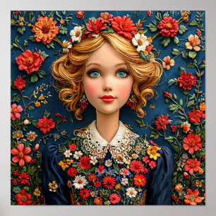 Poster Caricature de Mary Poppins