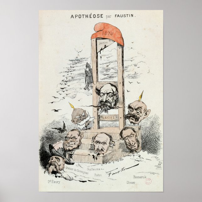 Poster Caricature de Napoléon III Otto (Devant)
