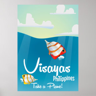 Poster Caricature de Visayas, philippines