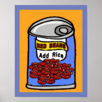 Caricature des haricots rouges