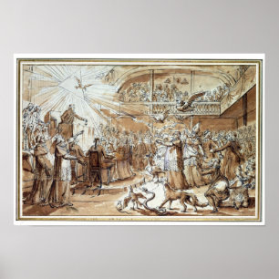 Poster Caricature du clergé